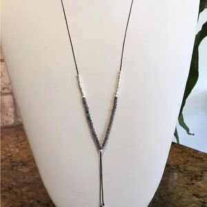 GORJANA-beaded lariat necklace